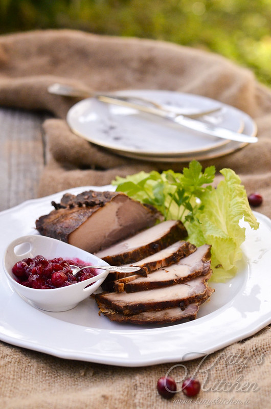 Arista con salsa ai Cranberries