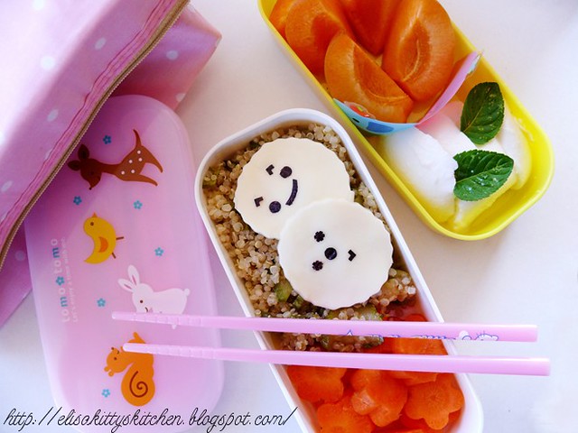 Bento box con insalata di quinoa