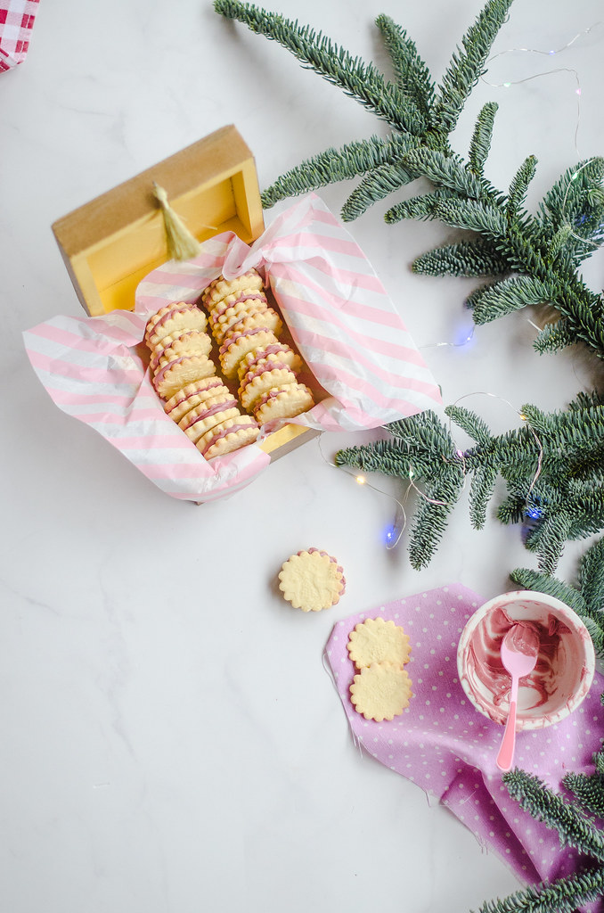 Biscotti al bergamotto e cioccolato ruby