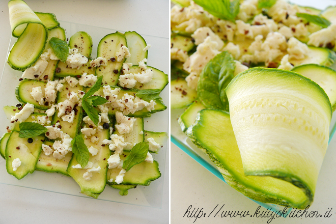 Carpaccio di zucchine e quale formaggio?