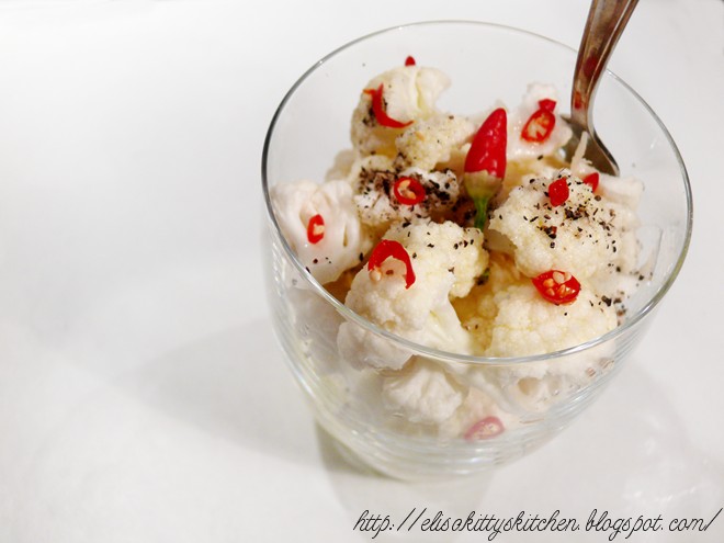 Cavolfiore piccante con pepe di Szechuan