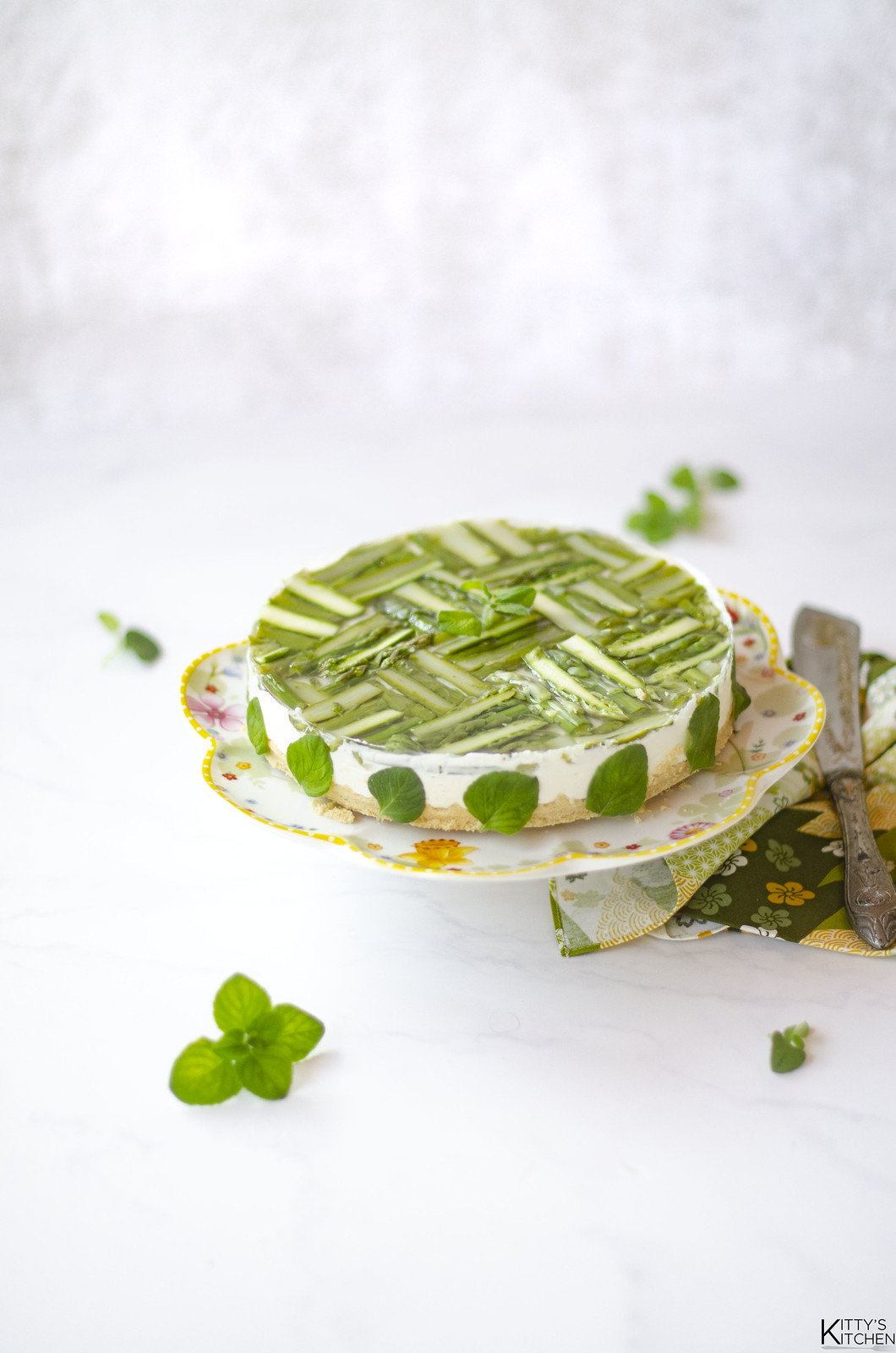 Cheesecake agli asparagi