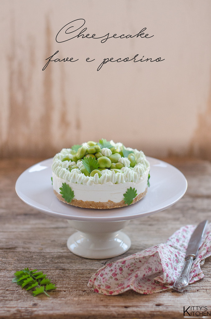 Cheesecake fave e pecorino