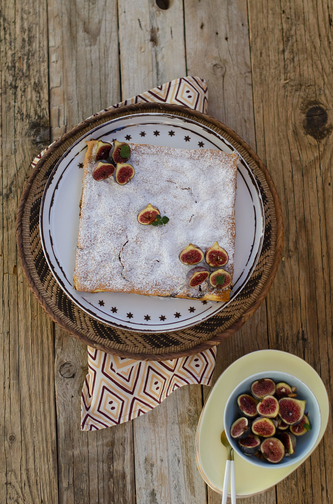 Clafoutis ai fichi e timo