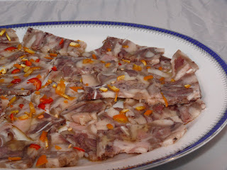 Coppa condita con arancia e peperoncino