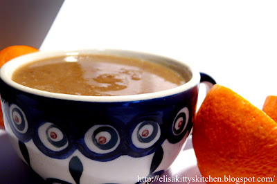 Crema di lenticchie, topinambur e arancia