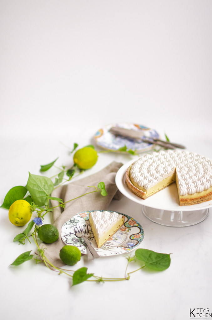 Crostata vegan al limone e crema di cocco