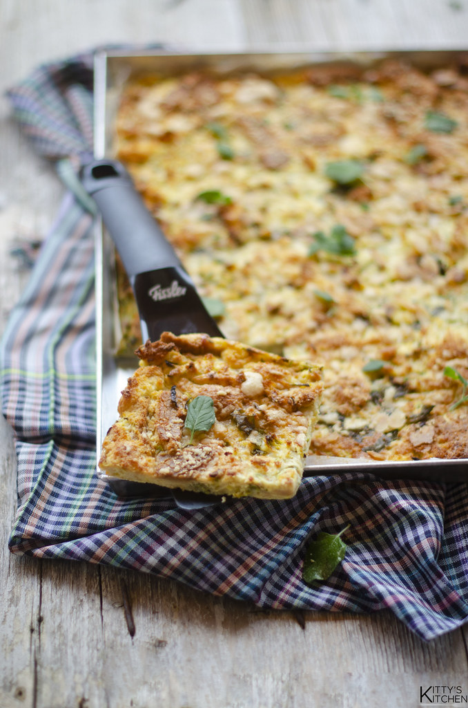 frittata zucchine e pan ciabatta di ottolenghi