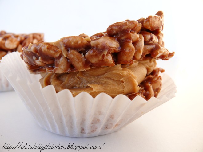 Mars bar and peanut butter small cakes