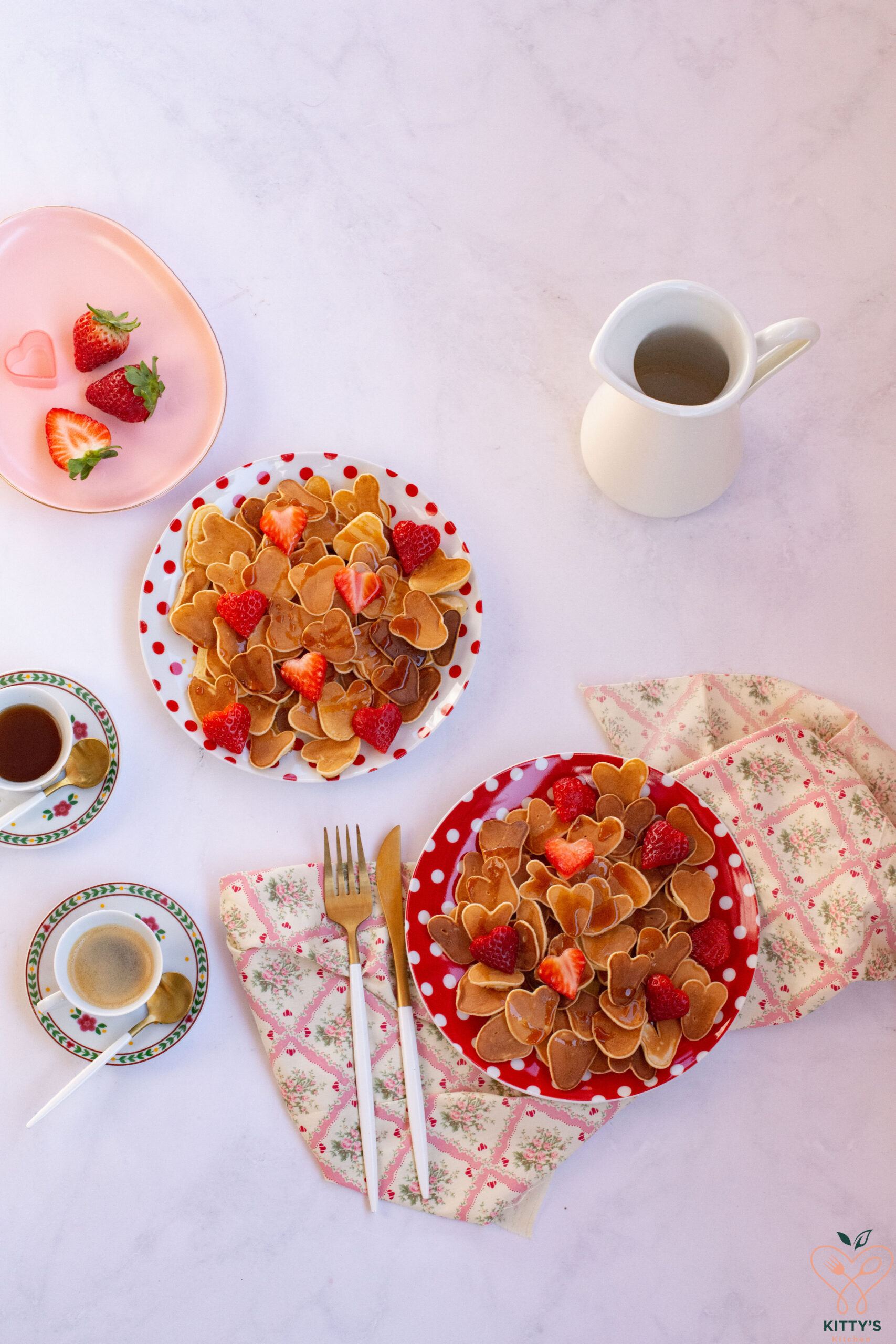 Mini pancake a cuore