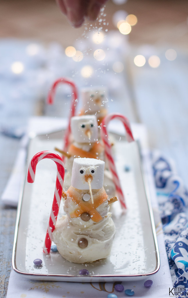 Muffin pupazzo di neve