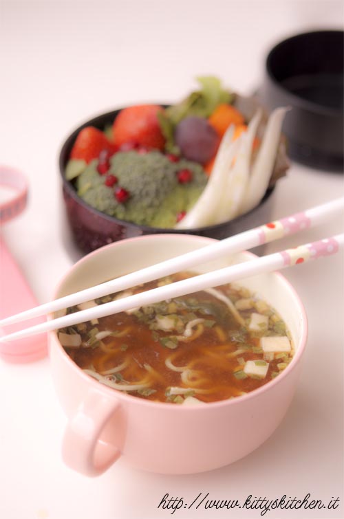 Noodle soup bento