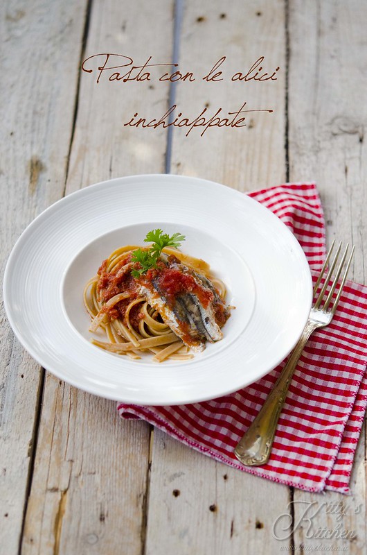 Pasta con le alici inchiappate