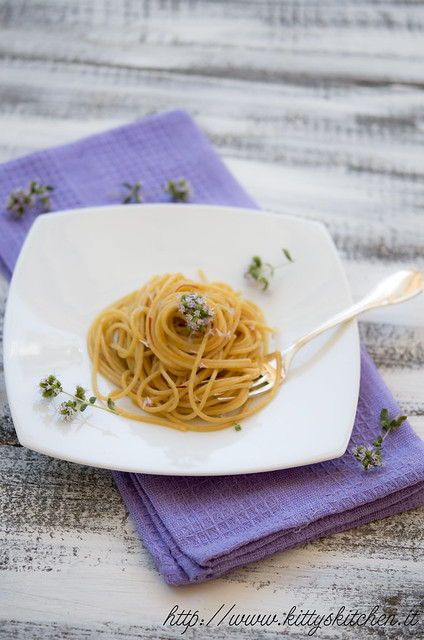 Pasta risottata con zafferano e fiori di origano