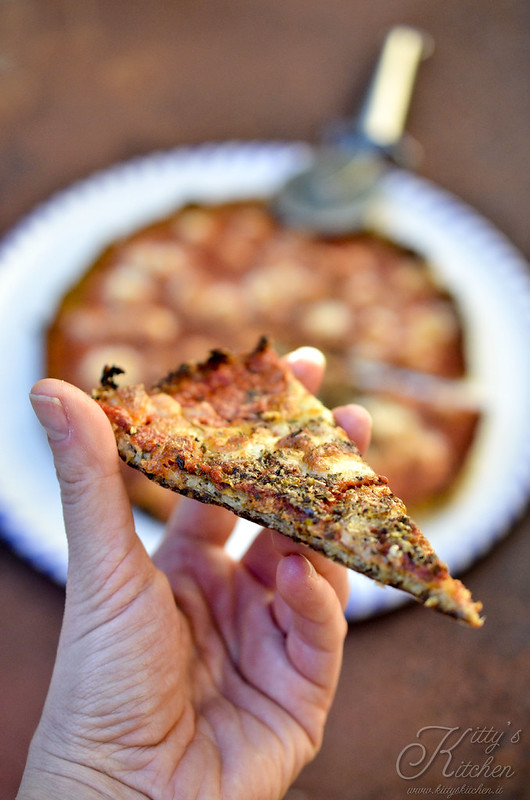 Pizza con base di cavolfiore