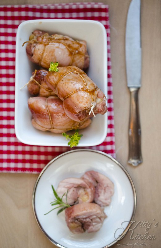 Pollo porchettato affumicato al barbecue