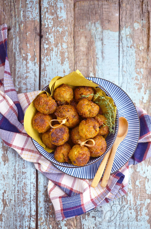 Polpette al forno con zucca e timo