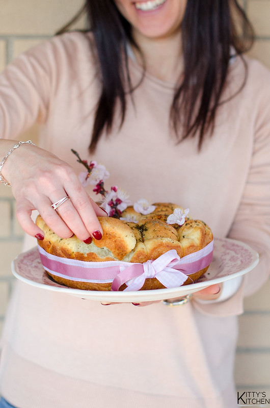 Pull-apart bread alle patate e zafferano