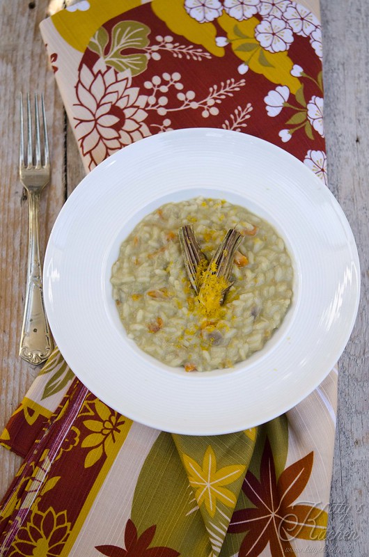 Risotto carciofi e bottarga