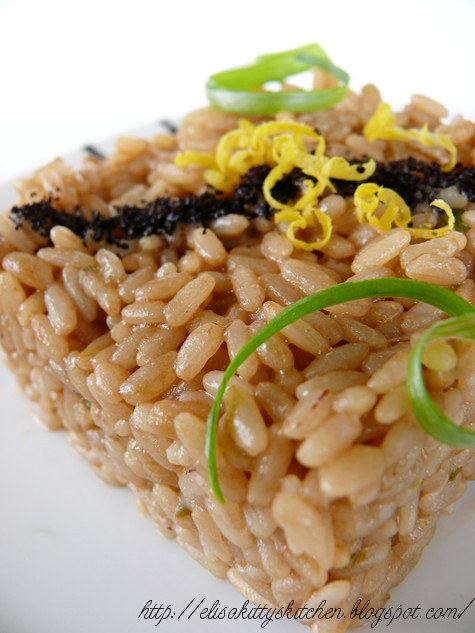 Risotto liquirizia e limone