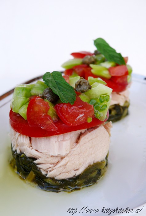 Sgrizoi, ricciola e tartare di cuori di bue