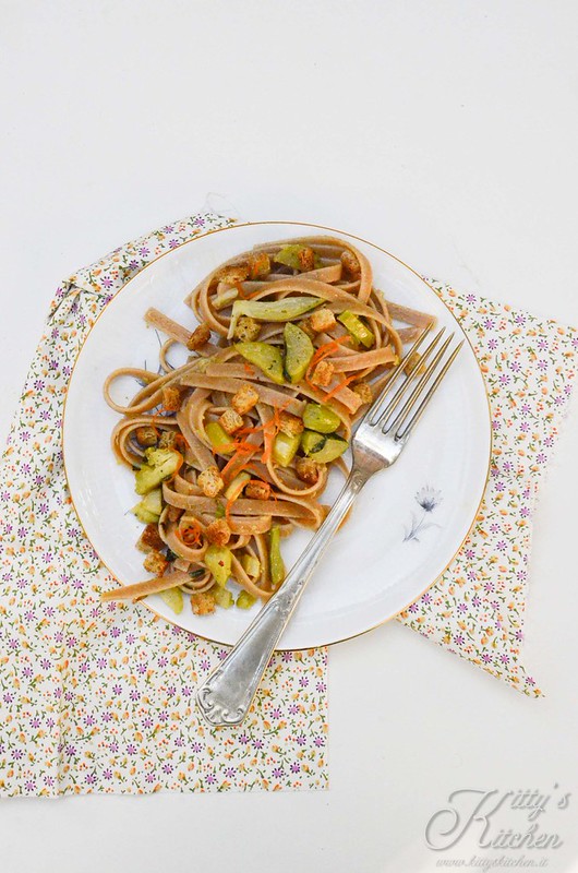 Stroncatura con romanesco e bricole all’arancia