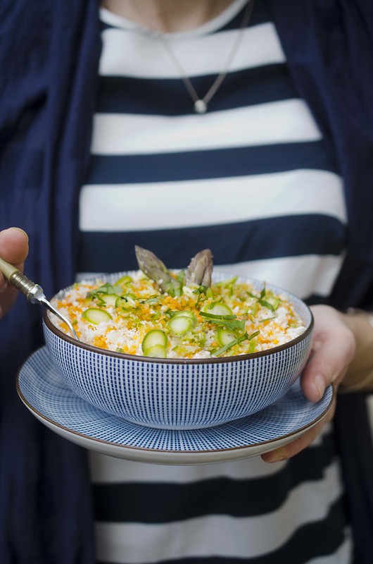 Tabulè di cavolfiore agli asparagi