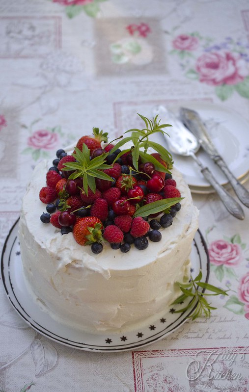 Three layer fruit cake