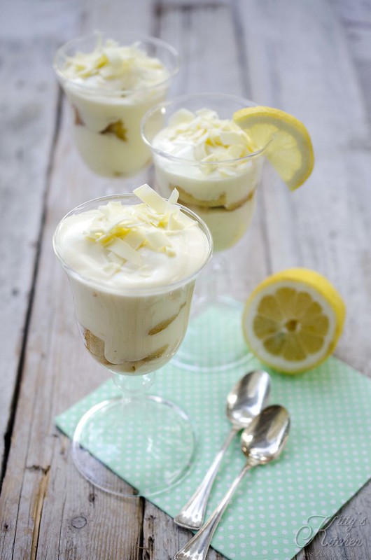 Tiramisù al limone e cioccolato bianco