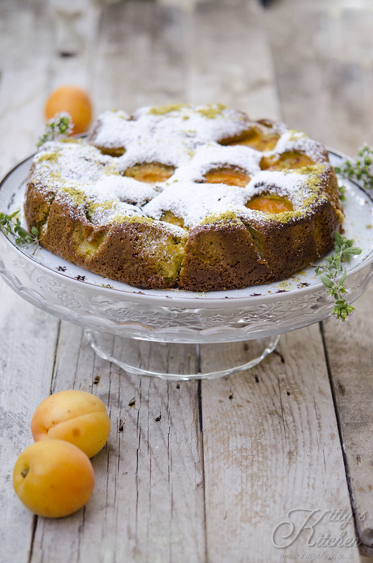 Torta di albicocche e pistacchi