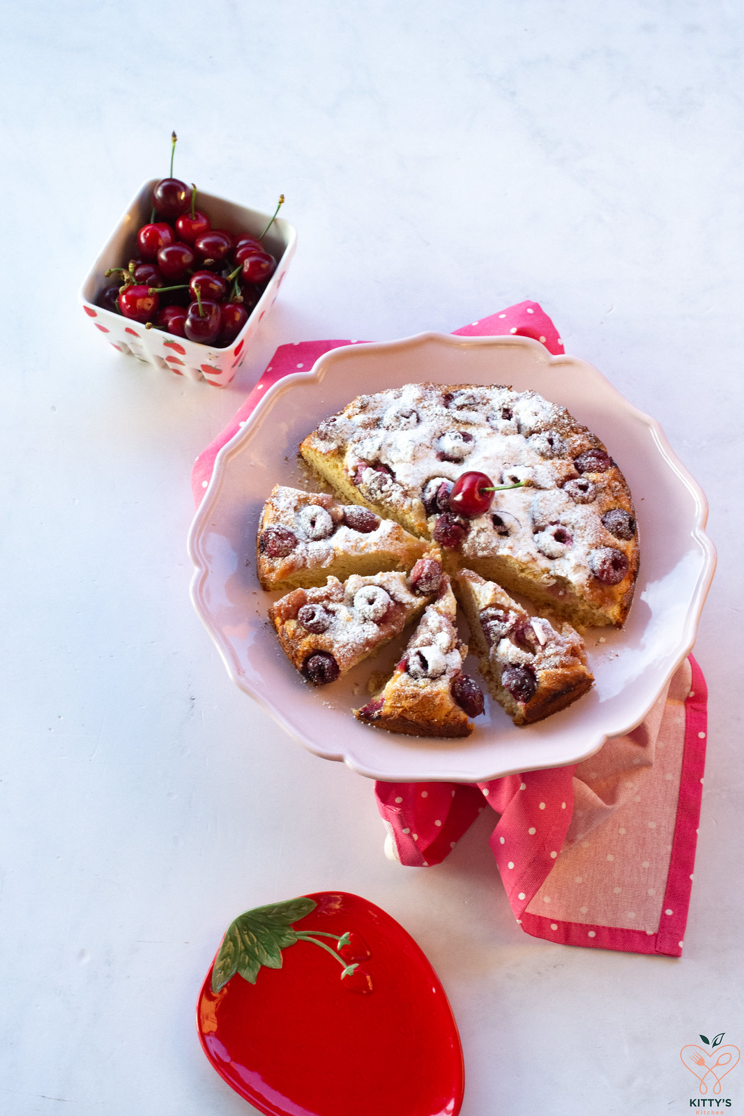 torta di ciliegie, mandorle e ratafia