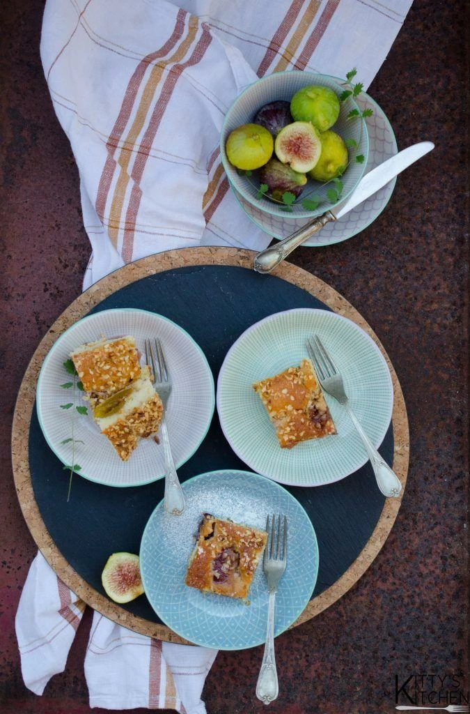 Torta di fichi e nocciole