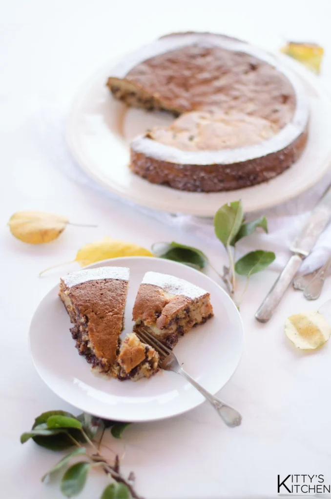 Torta pere e cioccolato