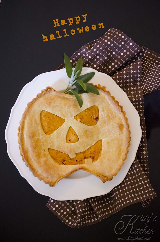 Torta rustica alla zucca di Halloween
