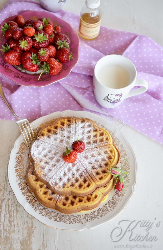 Waffle all’acqua di rose