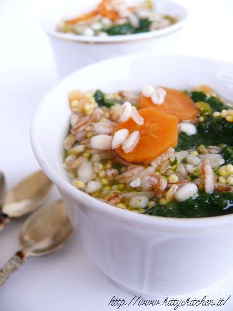 Zuppa ai cinque cereali