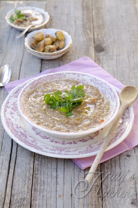 Zuppa alle castagne e sedano rapa